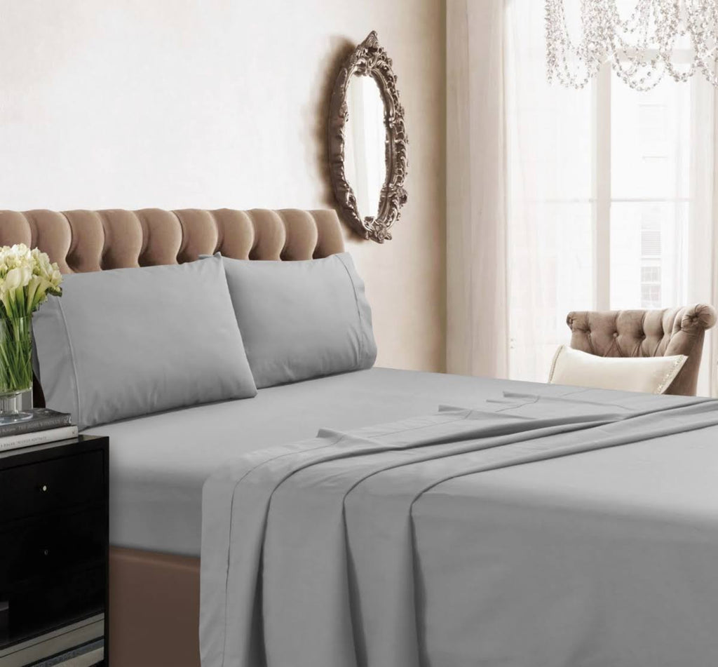 Light/Pastel Purple Percale Extra Deep Pocket Sheet Set Z606358