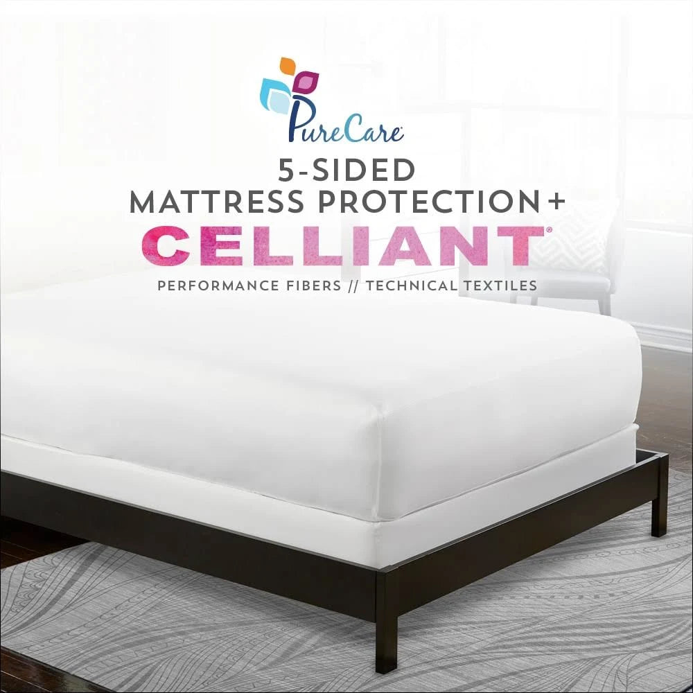 White Twin Mattress Protector G345520