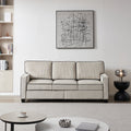 Beige Corduroy 3 Seater Sectional Sofa H381