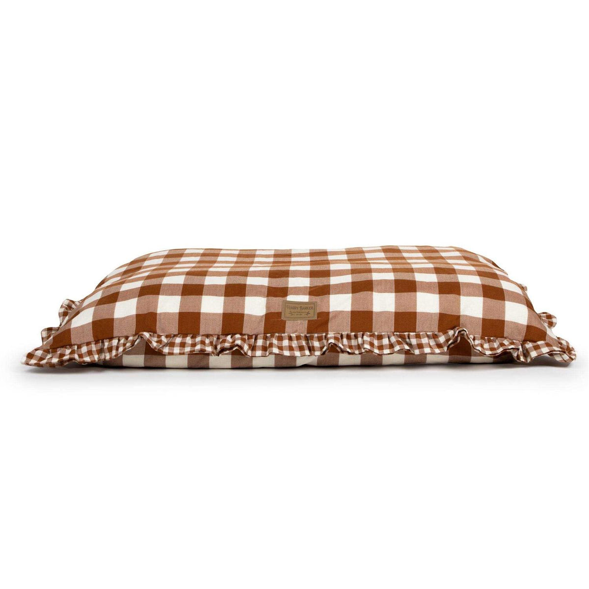 Brown Gingham Print Envelope Dog Bed R854