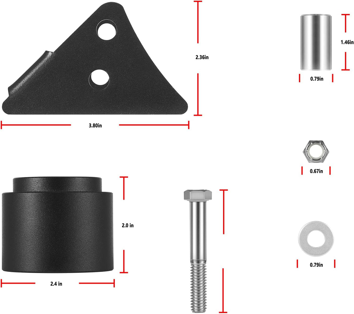 2.5'' Lift Kit UTV Front & Rear Suspension Pack of 2 S348626