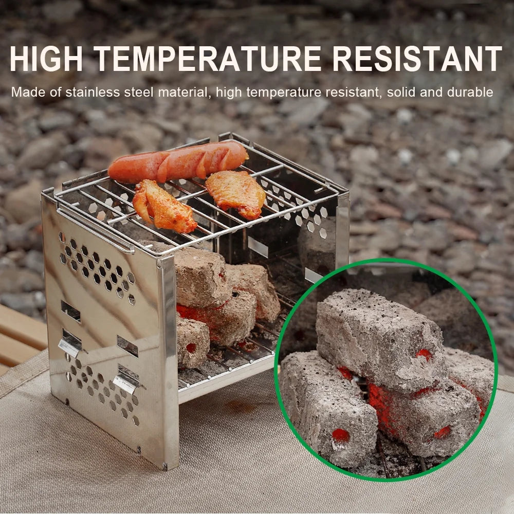 Portable Folding Stainless Steel Camping Stove M959