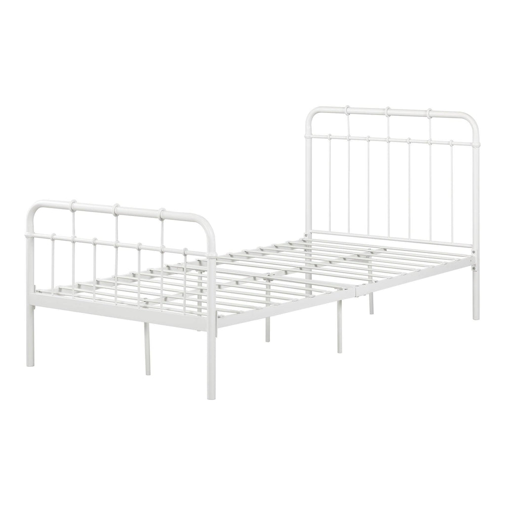 Black Twin Metal Complete Bed I457