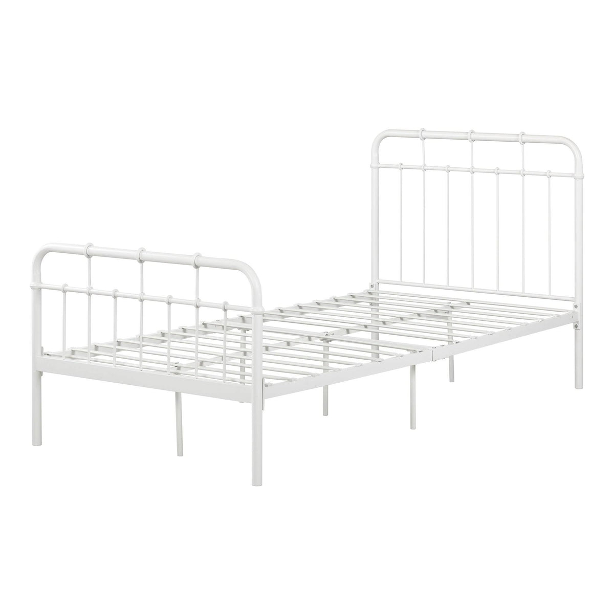 Black Twin Metal Complete Bed I457
