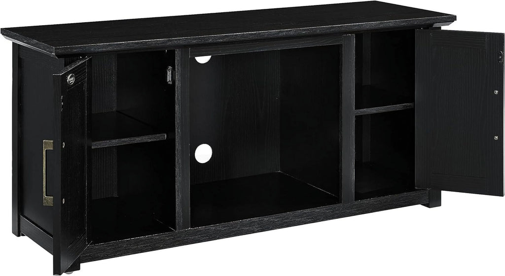 48-Inch Low Profile TV Stand With Open Storage, Black U4198