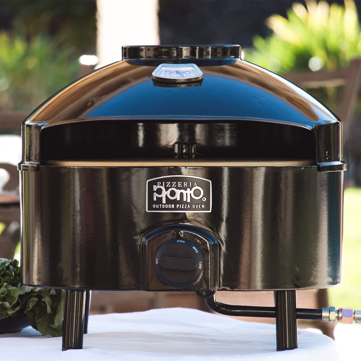 Black Outdoor Pizza Oven L893
