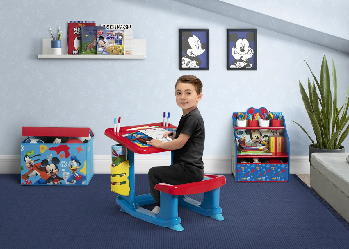 3-Piece Toddler Room-in-a-Box with Desk, Storage Station & Toy Box Y776478