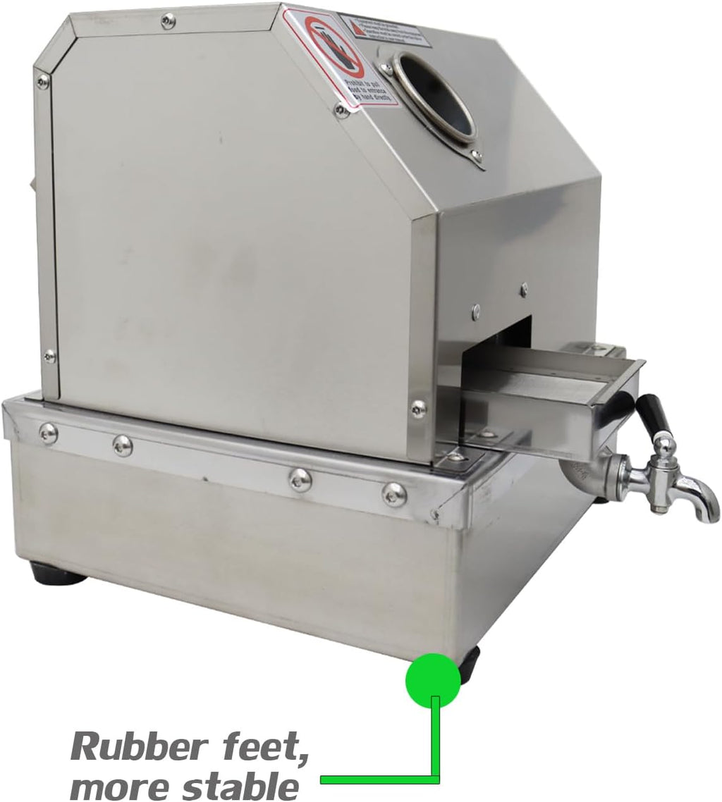 Commercial Sugar Cane Press Juicer Machine with 2 Peeling Knives W4973
