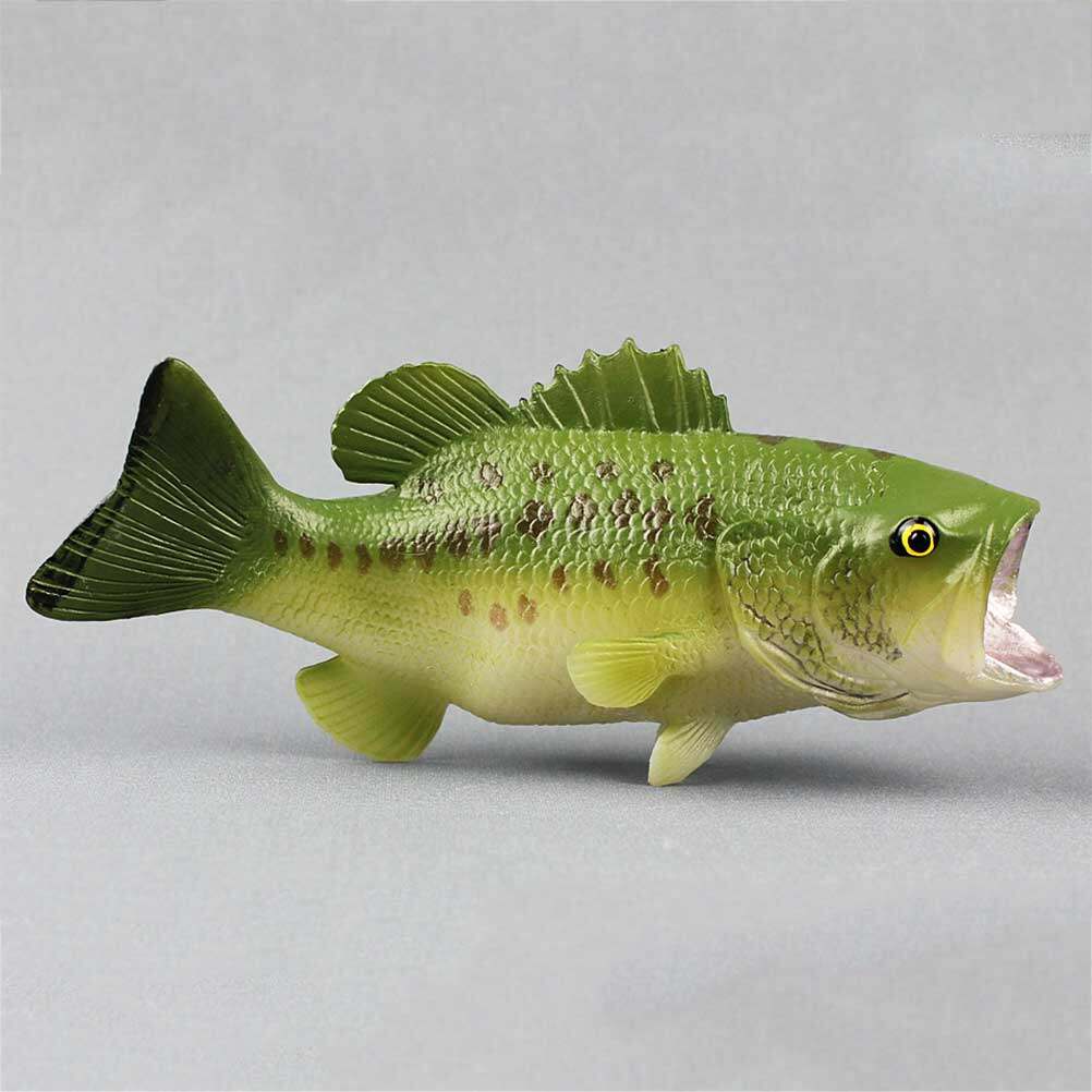 Plastic Realistic Largemouth Bass Toys (Green) B920498