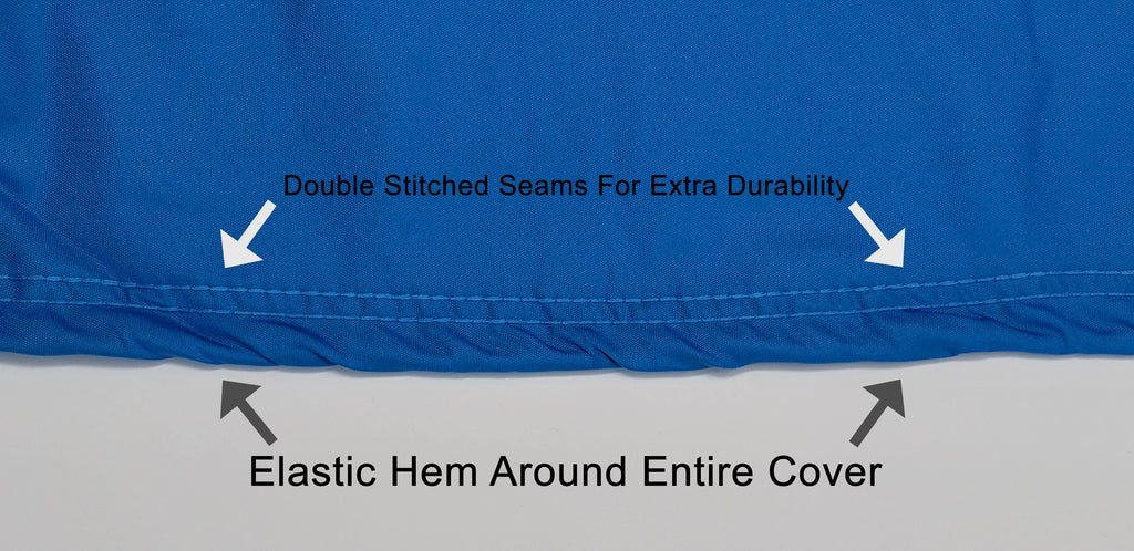 Blue / Black Jet Ski Cover with Trailer Straps and Storage Bag I842334
