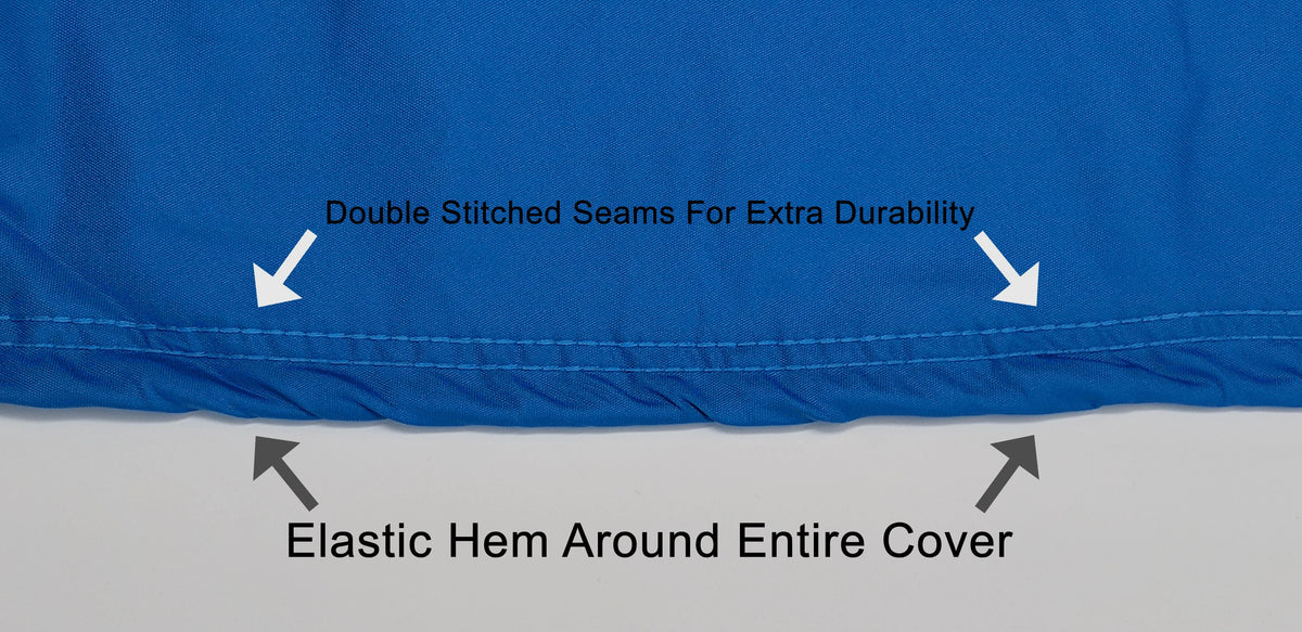 Blue / Black Jet Ski Cover with Trailer Straps and Storage Bag I842334