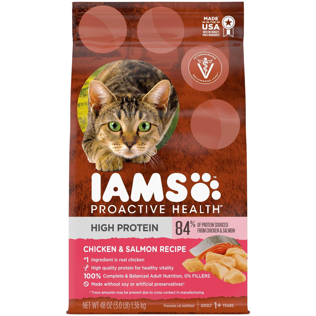 High Protein Chicken & Salmon Dry Cat Food Z786027