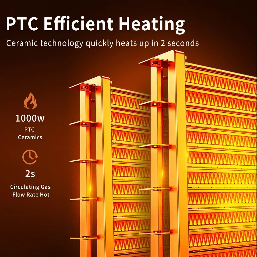 Oscillating Space Heater with Timer Remote Control V557