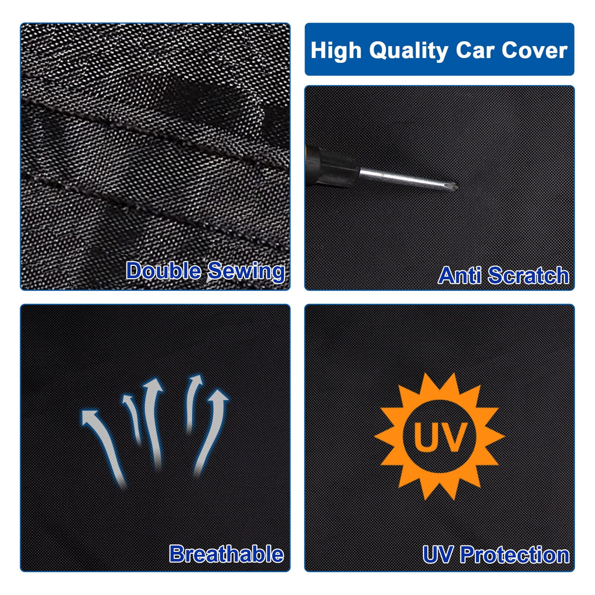 Waterproof 420D PU Car Cover for Dodge Challenger 2015-2023 H499