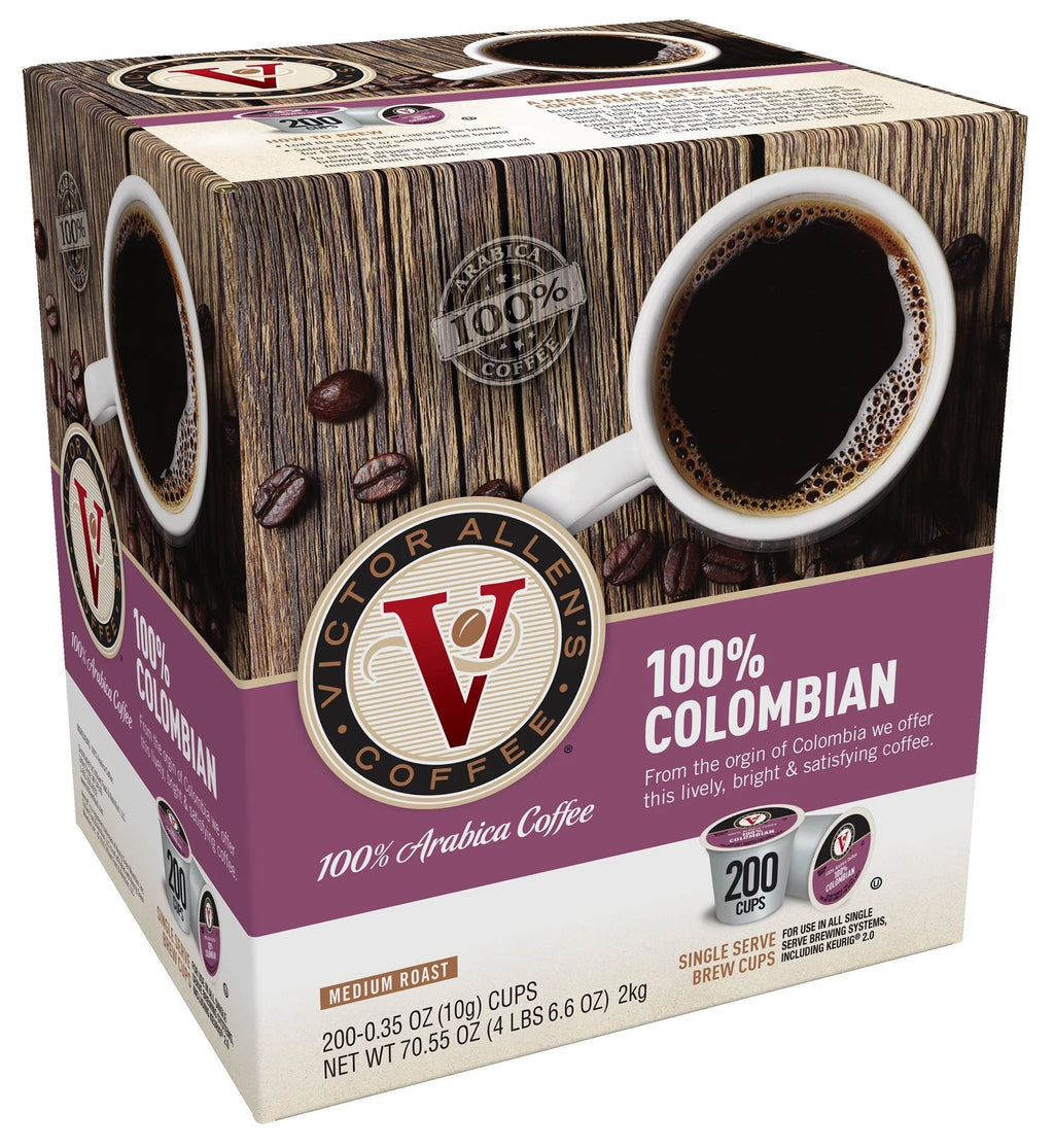 100% Colombian Single Serve K-Cup, 200 Count K6462