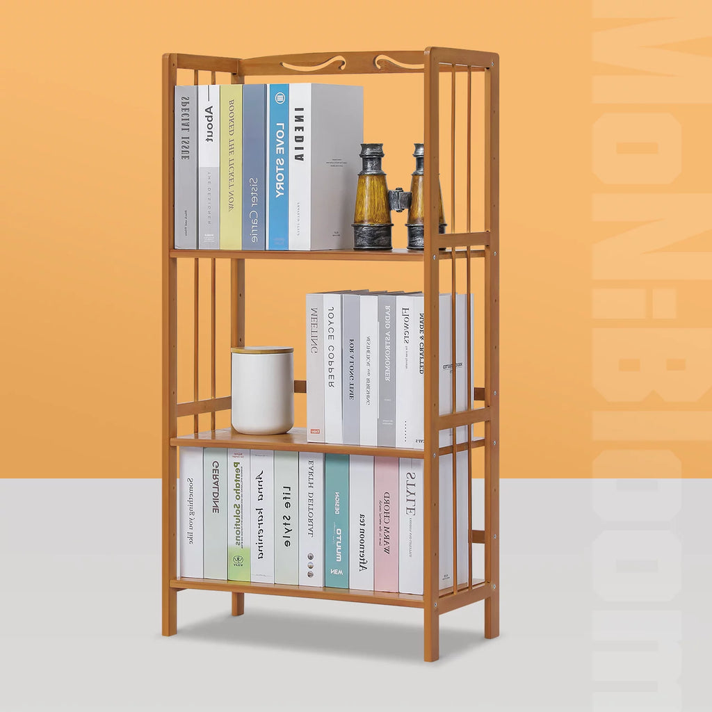 Bamboo 3 Shelves Adjustable Bookshelf R966