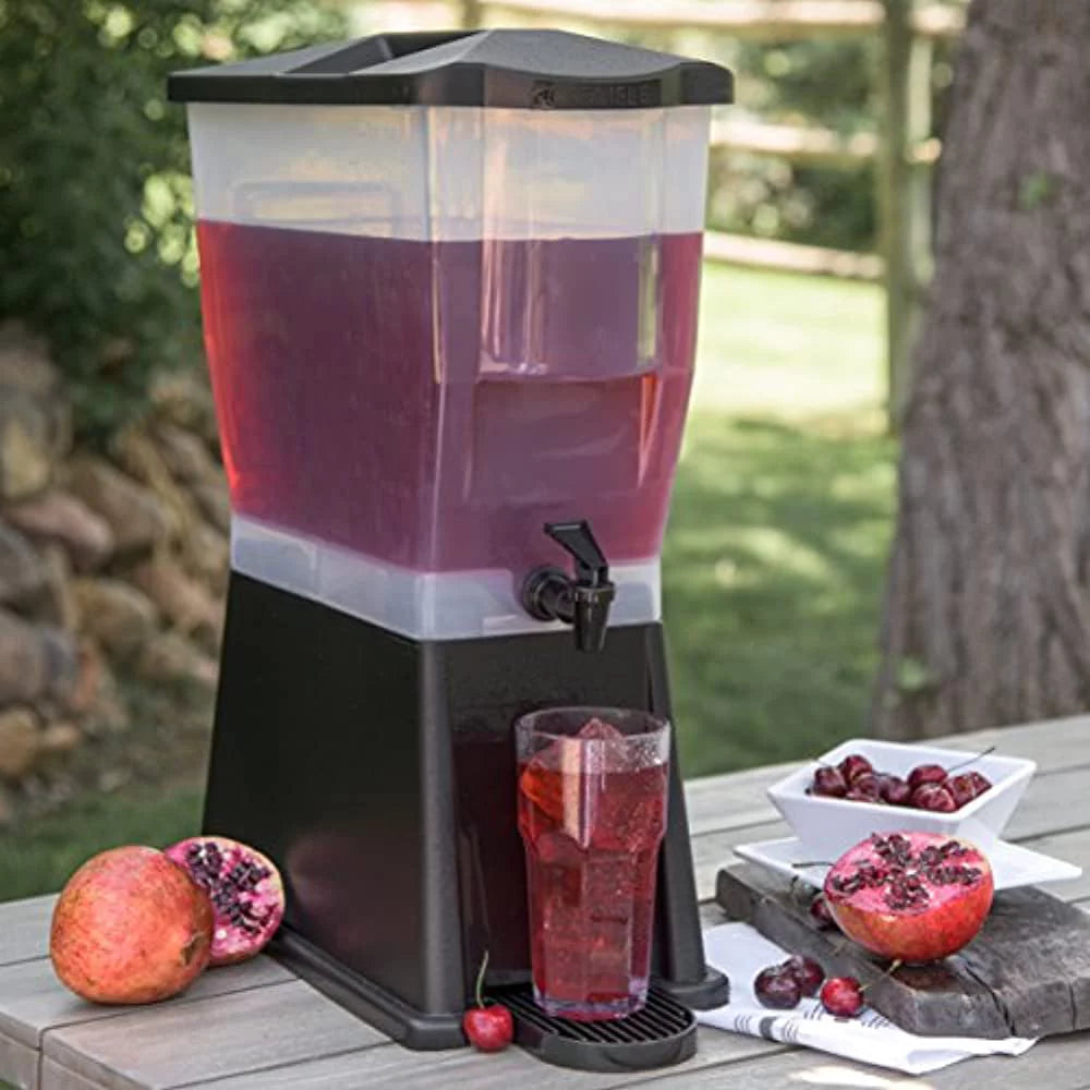 Black 3 1/2 Gallon Beverage Dispenser P631
