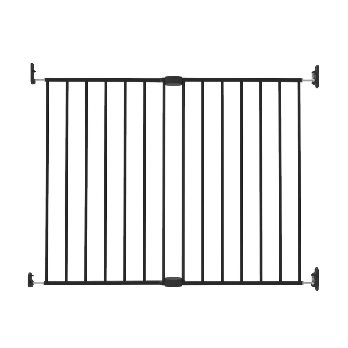 Warm Black Extra Wide Extending Baby Gate with Locking Indicator H2159