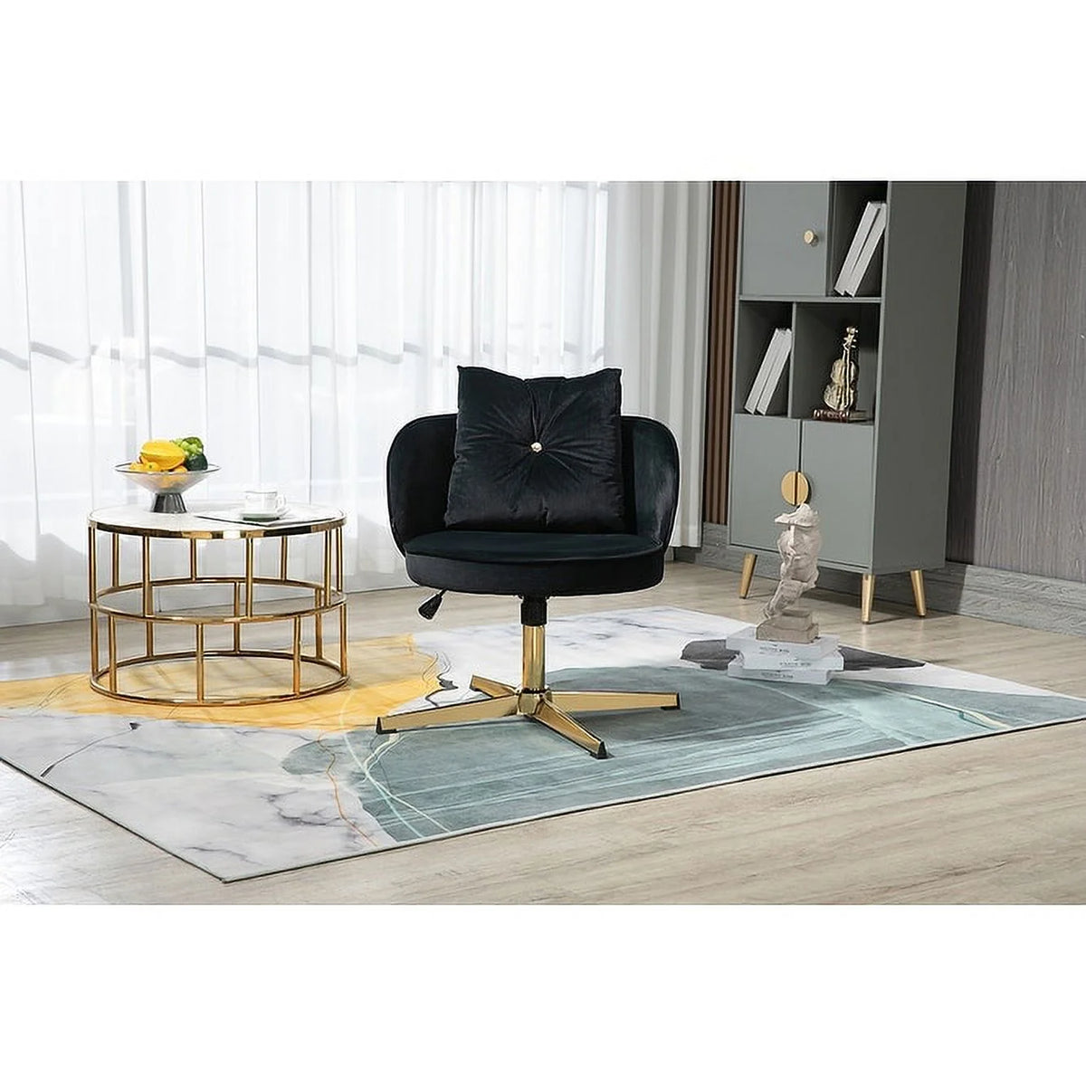 Adjustable Swivel Task Chair Red Q815