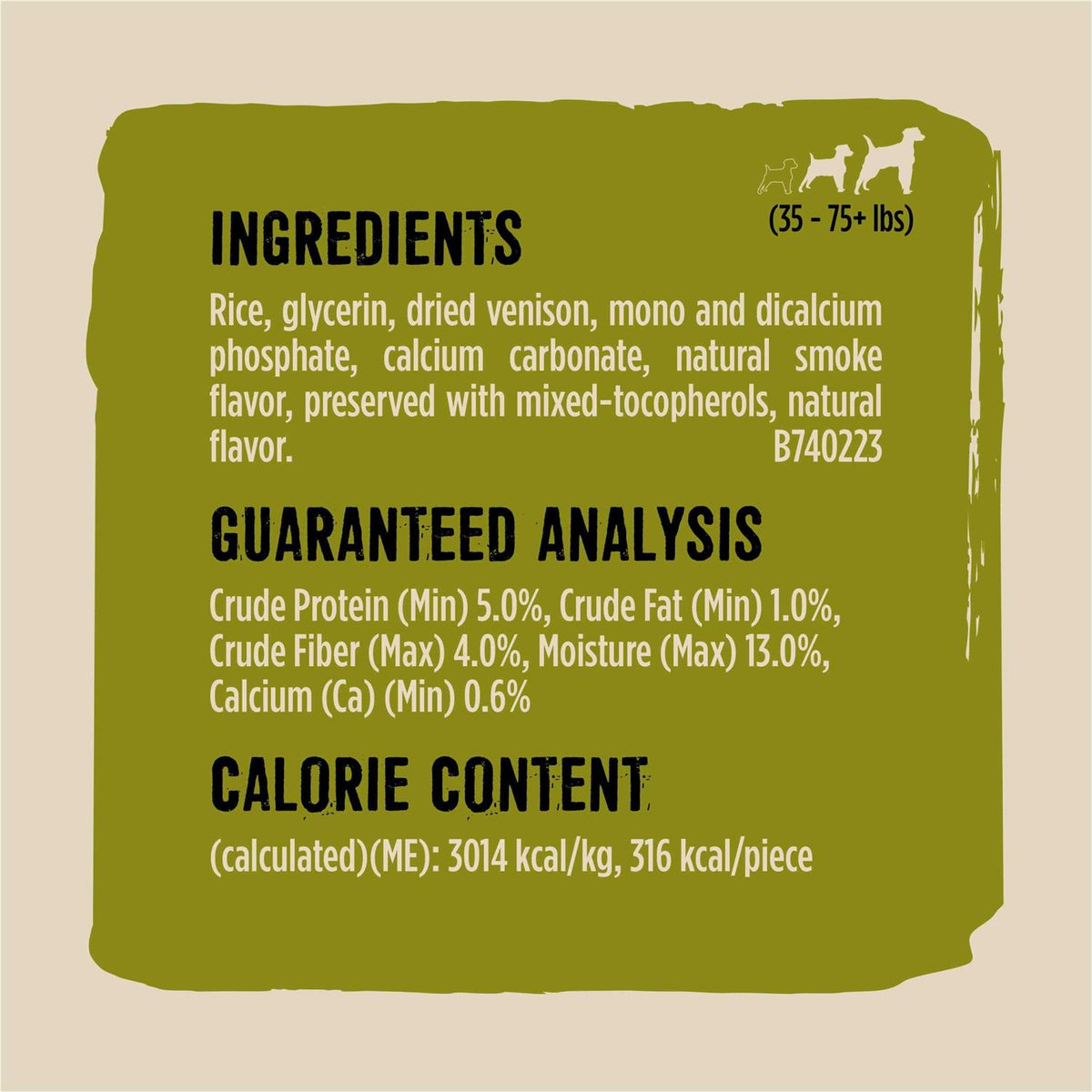 Wild Venison Dog Chew O539213