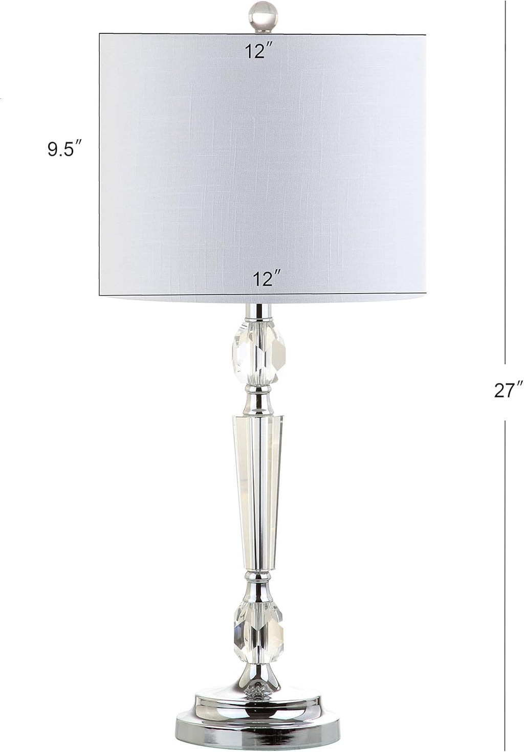 Clear Crystal LED Table Lamp Set of 2 C591