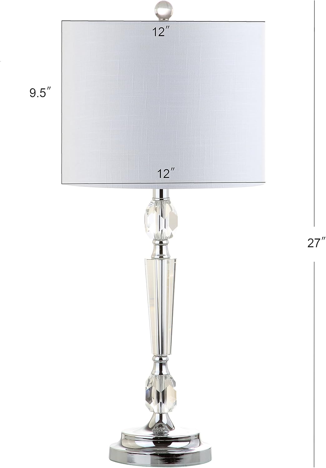 Clear Crystal LED Table Lamp Set of 2 C591