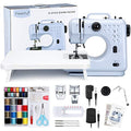 Blue Mini Sewing Machine with 12 Built-in Stitches J999355