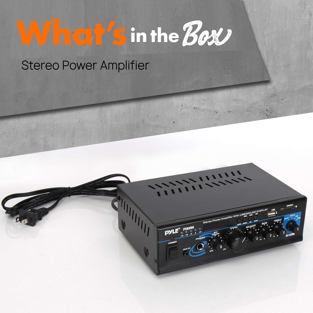 2X120W Dual Channel Stereo Power Amplifier G523