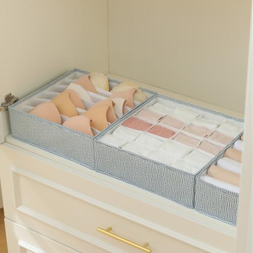White 60 Cell Fabric Drawer Organizer N798420