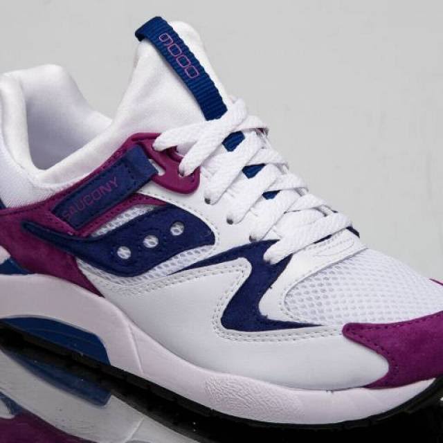 White Purple Suede Sneakers B72233