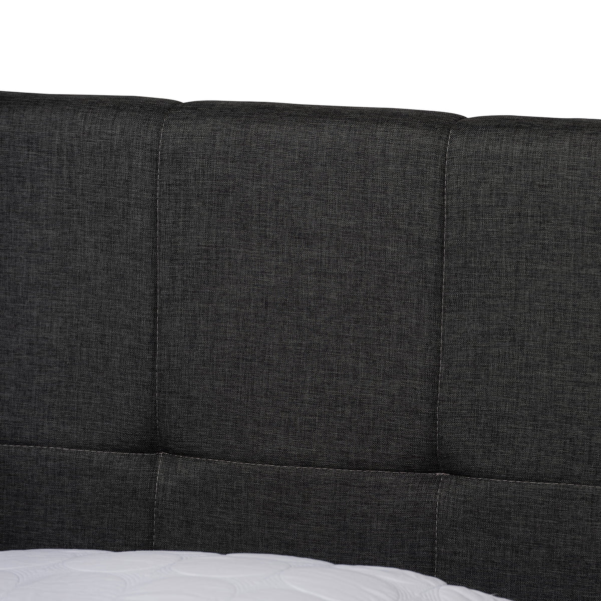 Dark Grey Fabric Upholstered 2-Drawer King Size Platform Storage Bed X2596