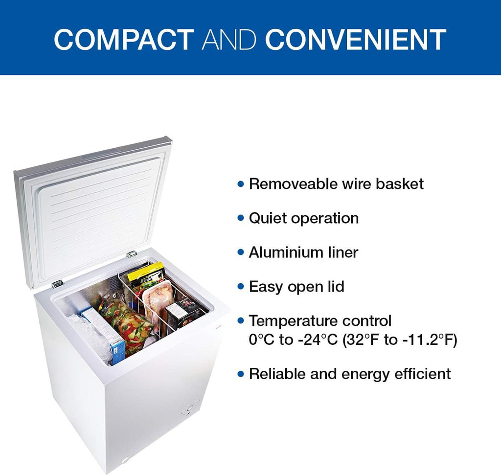 Compact Chest Freezer with Flip-Up Lid, 3.5 Cubic Feet Capacity Q257656
