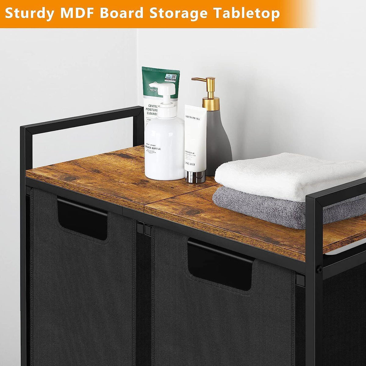Laundry Hamper with Top Shelf T6181