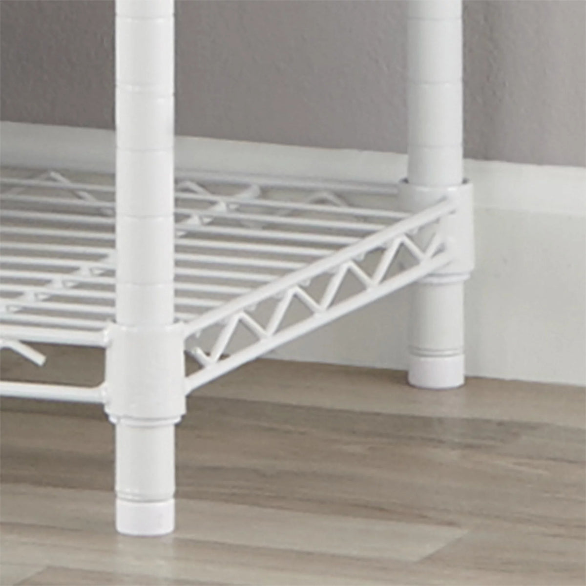 Steel 5-Tier Storage Shelf Unit White W512