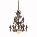 Franciscan Bronze Chandelier Q8136