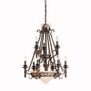 Franciscan Bronze Chandelier Q8136