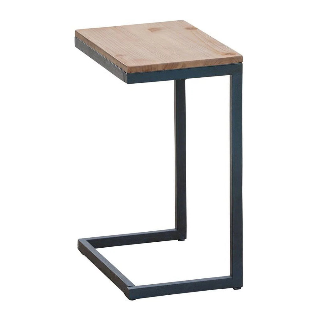 C-Shaped Accent Table in Brown and Black A79428