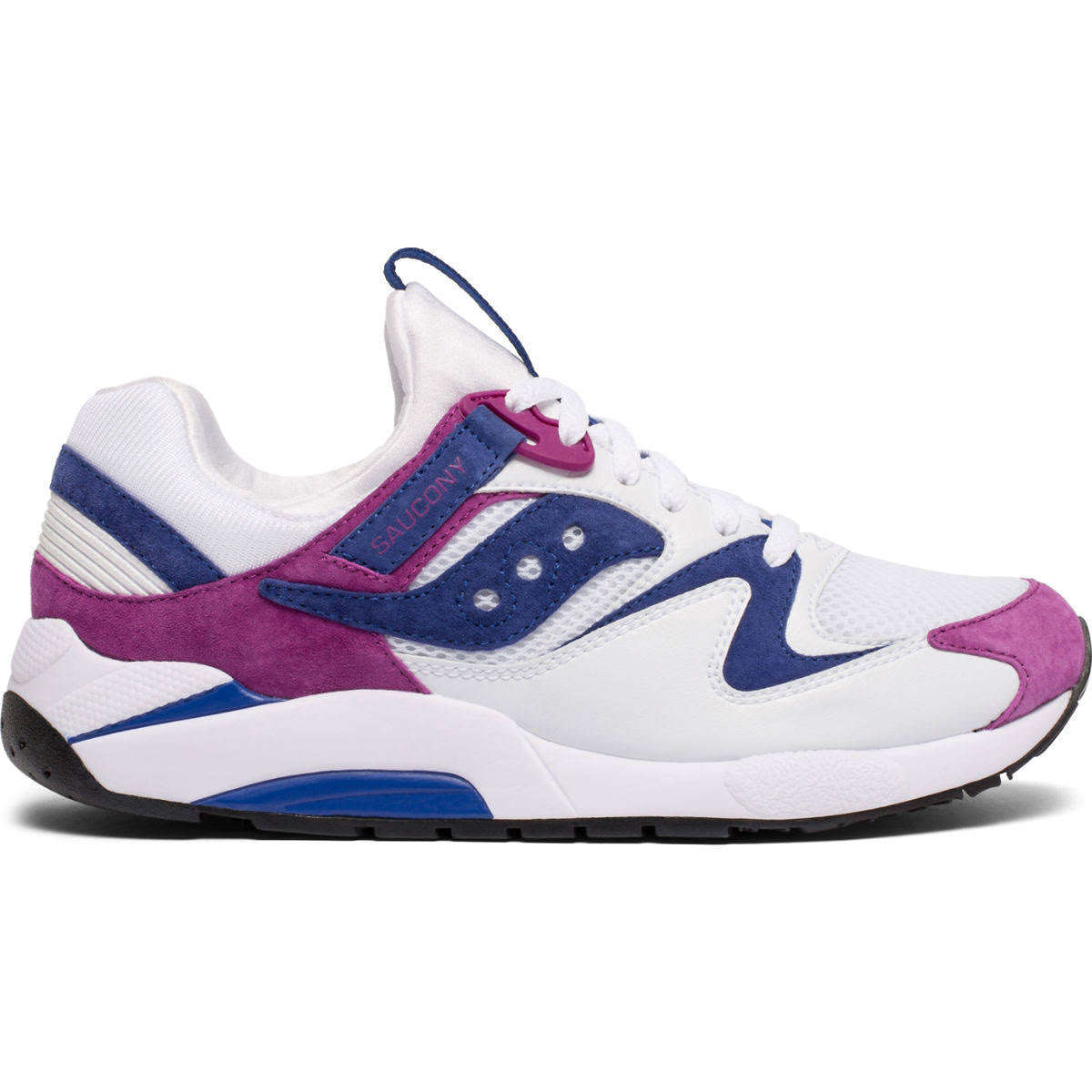 White Purple Suede Sneakers B72233