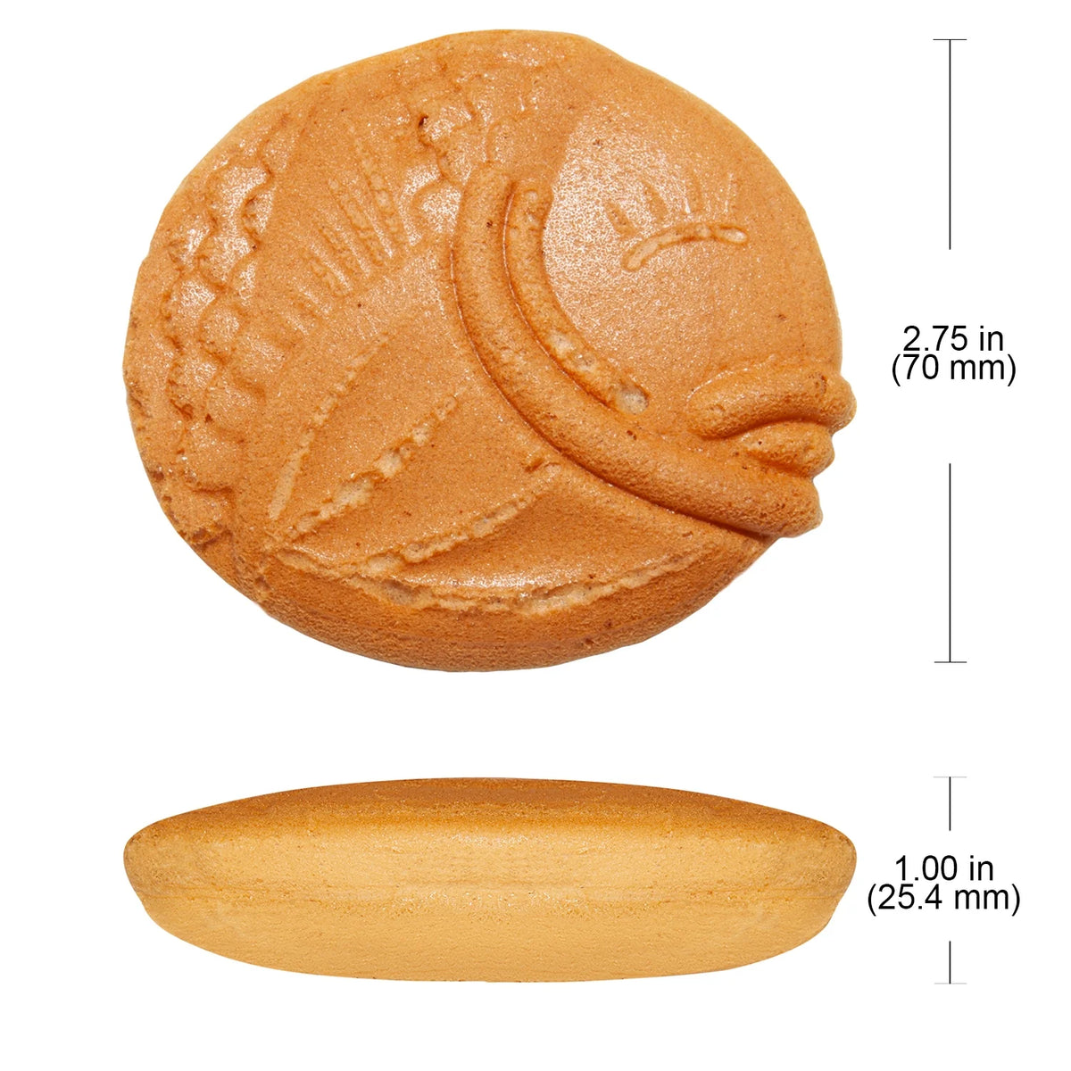 Round-Shaped Fish Waffle Maker Nonstick 8 Pcs T2502