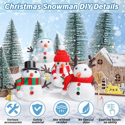 48 Pack Snowman Kit Christmas Crafts DIY Toys Kit T362