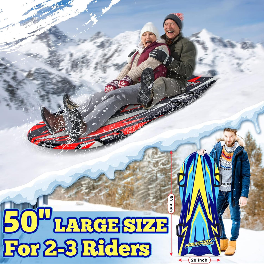 2 Pack Large Foam Snow Sled with Handles T621720