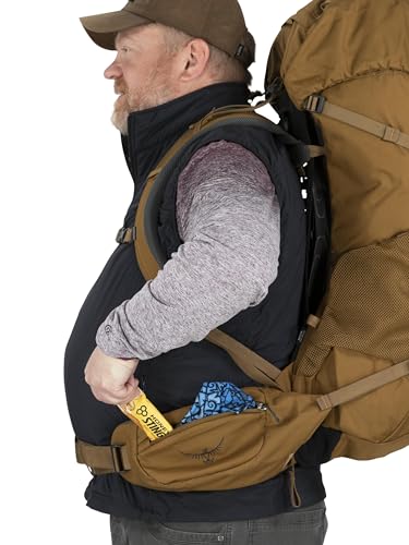 65L Backpacking Backpack, Dark Charcoal/Silver Lining V47240