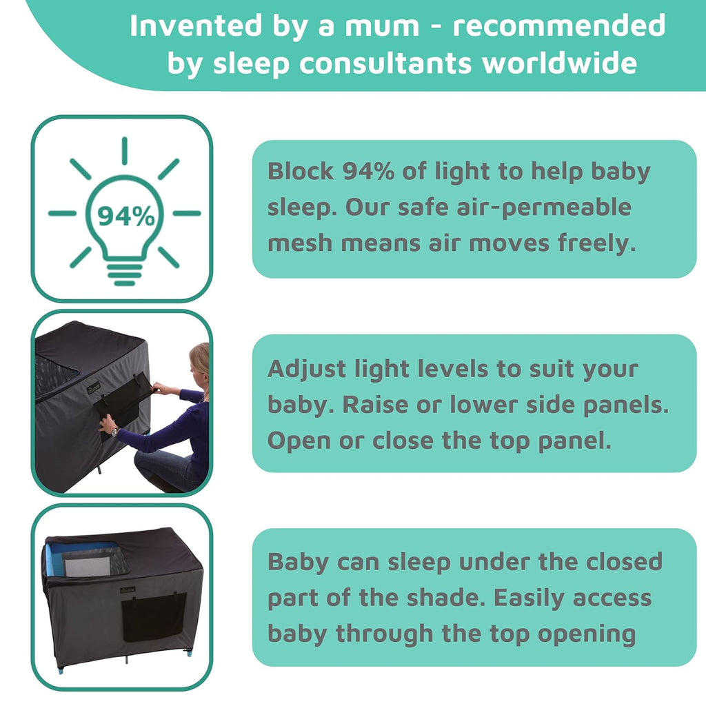 Blackout Travel Crib Canopy Cover and Tent E85379