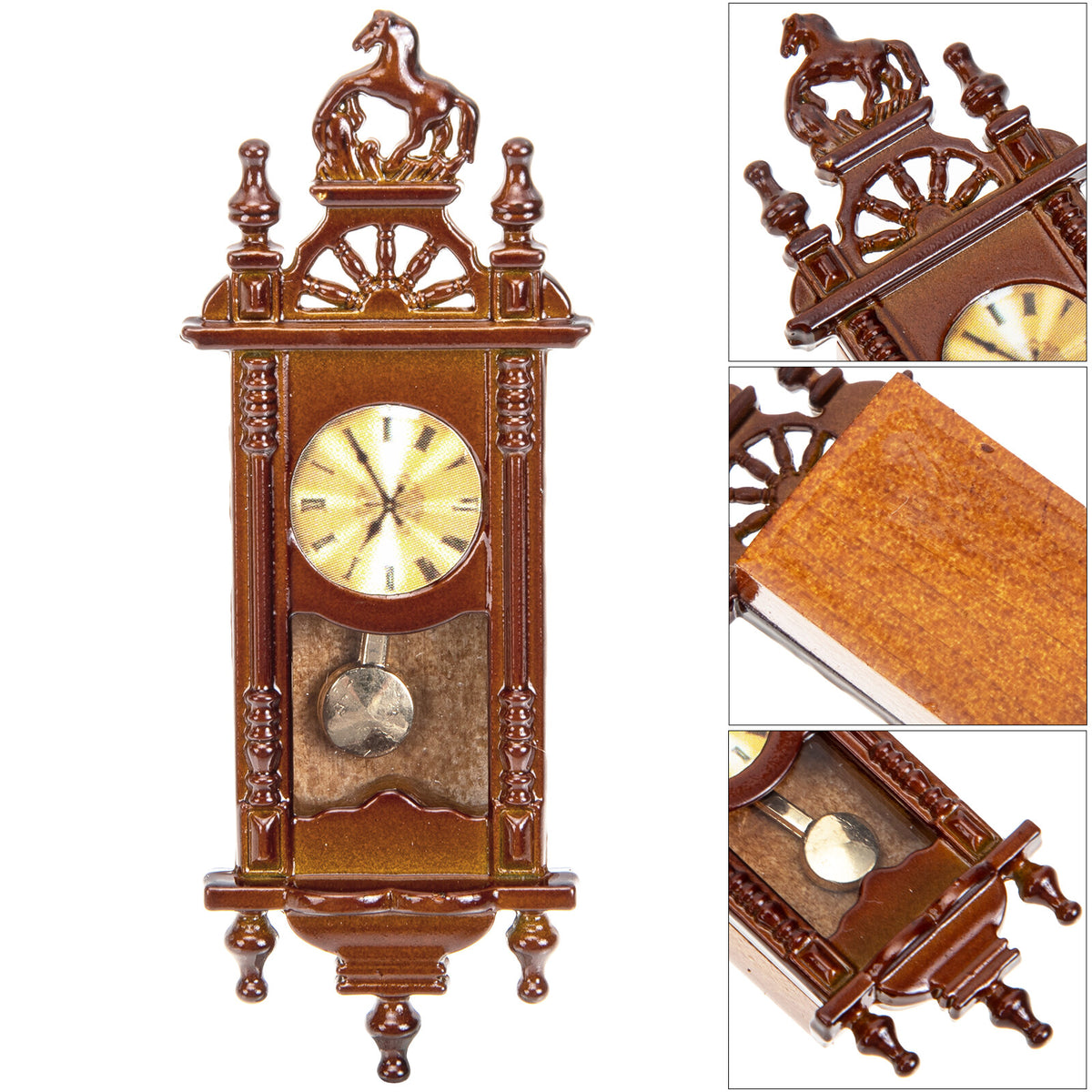 Metal Dollhouse Hanging Clock Toy L523561