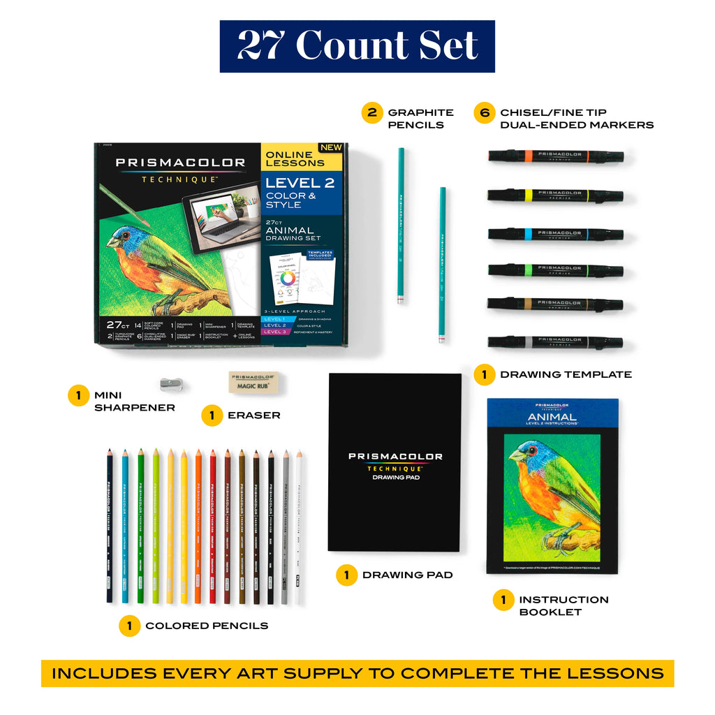 27-Piece Animal Drawing Set V758711