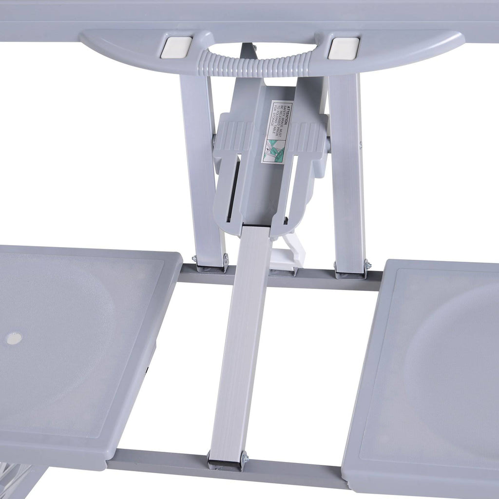 Camping Table with Chairs 4-Seat Set Foldable Q595293