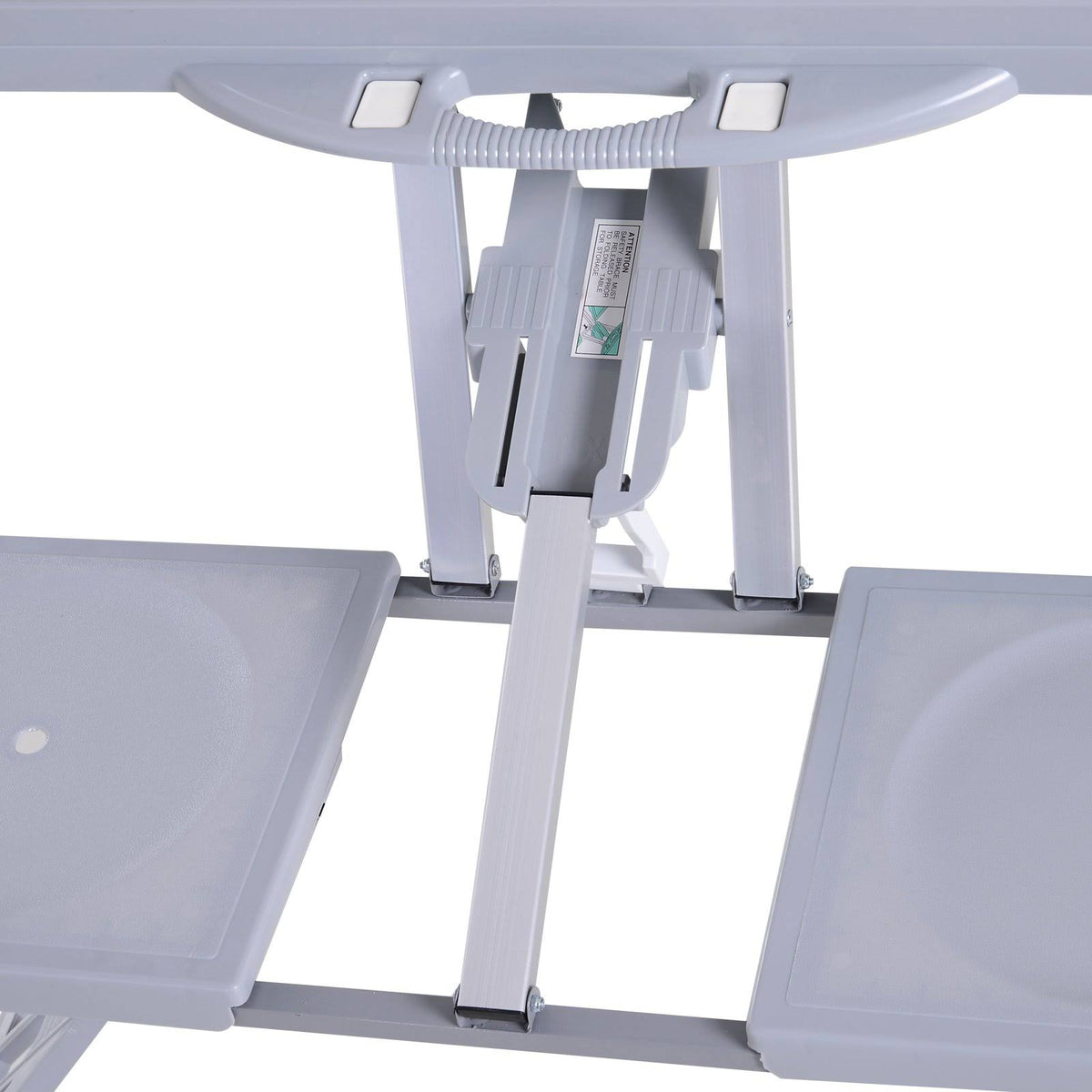 Camping Table with Chairs 4-Seat Set Foldable Q595293