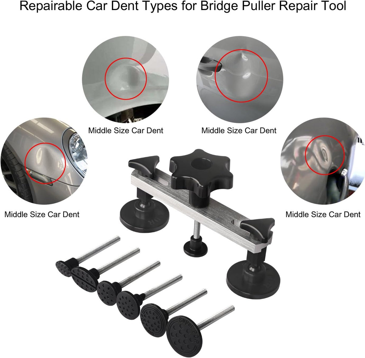 68 Pcs Paintless Dent Removal Tools Kit S322