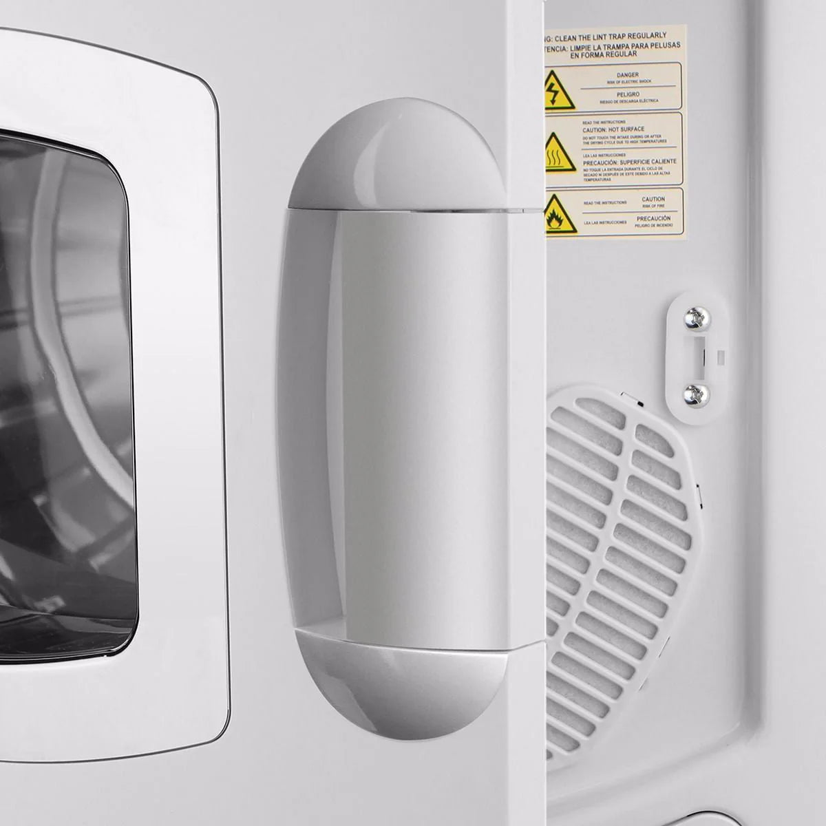 White Electric Compact Front Load Laundry Dryer Z71274