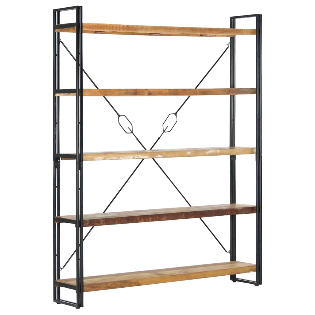5-Tier Solid Reclaimed Wood Bookcase D7001